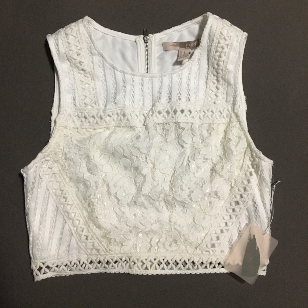 Forever 21 Lace Crop Top